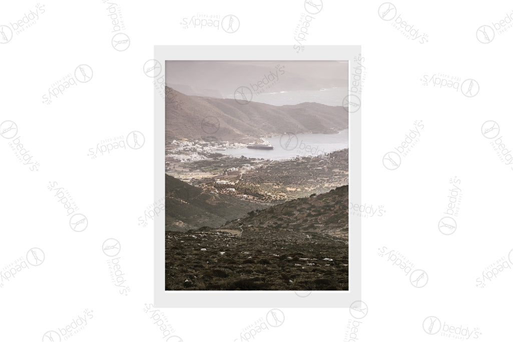 Katapola Bay Digital Art Print Download - Stunning Wall Decor for Home, Office & Gifts | Beach Landscape Artwork for Living Room & Bedroom