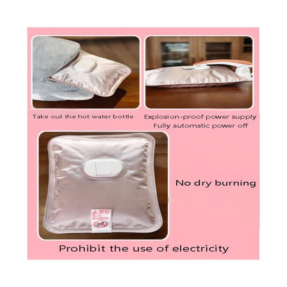 Electric Heating Hot Water Bottle - Cute Bunny Design with Adjustable Strap, Fast Heating & Temperature Control | Perfect Winter Gift for Women, Men, Elderly | Ideal for Cold Nights, Period Pain Relief & Home Comfort