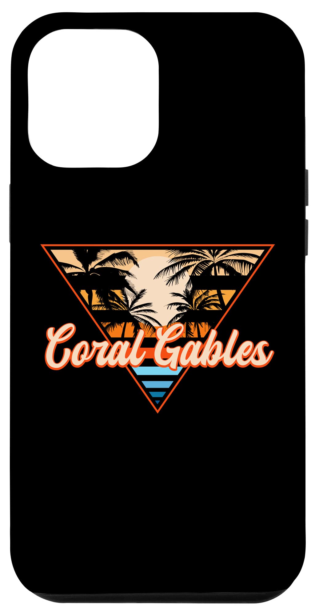 iPhone 12 Pro Max Coral Gables Florida Beach Lover Case - Miami Summer Style for Beach Bums & Outdoor Adventures