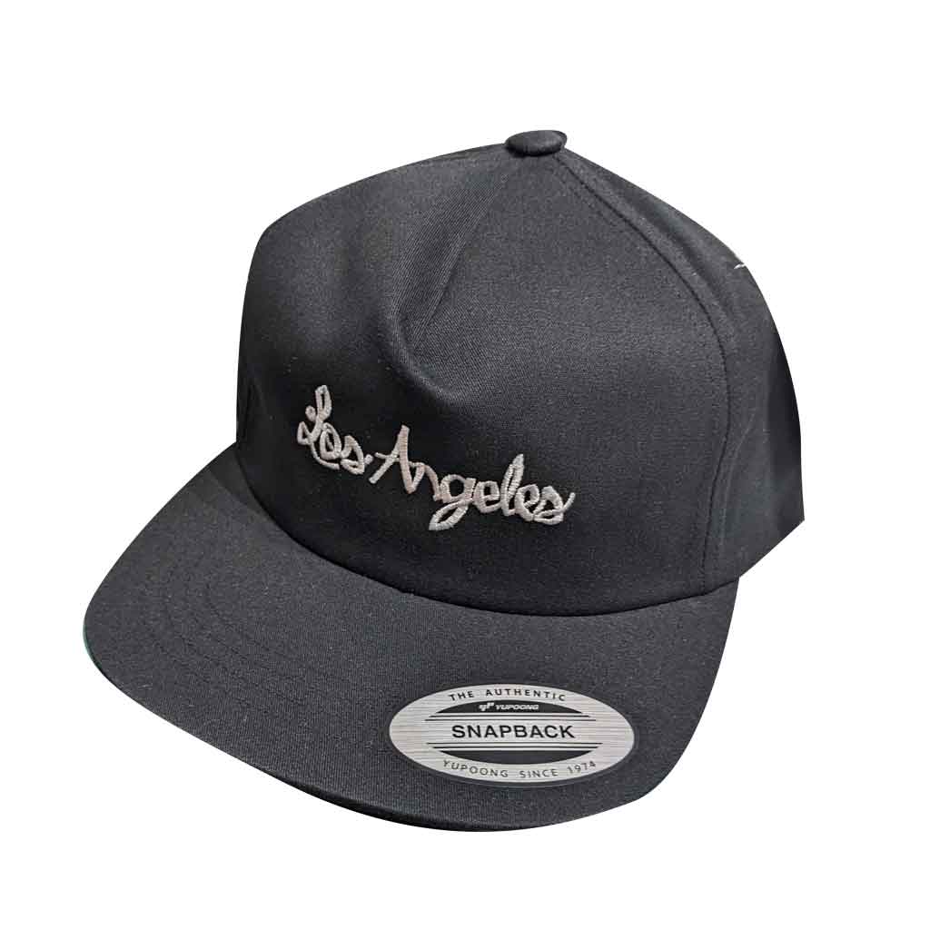 Chocolate Flip the Script Los Angeles Hat - Black Snapback Baseball Cap for Men & Women | Streetwear Fashion & Urban Lifestyle Accessory