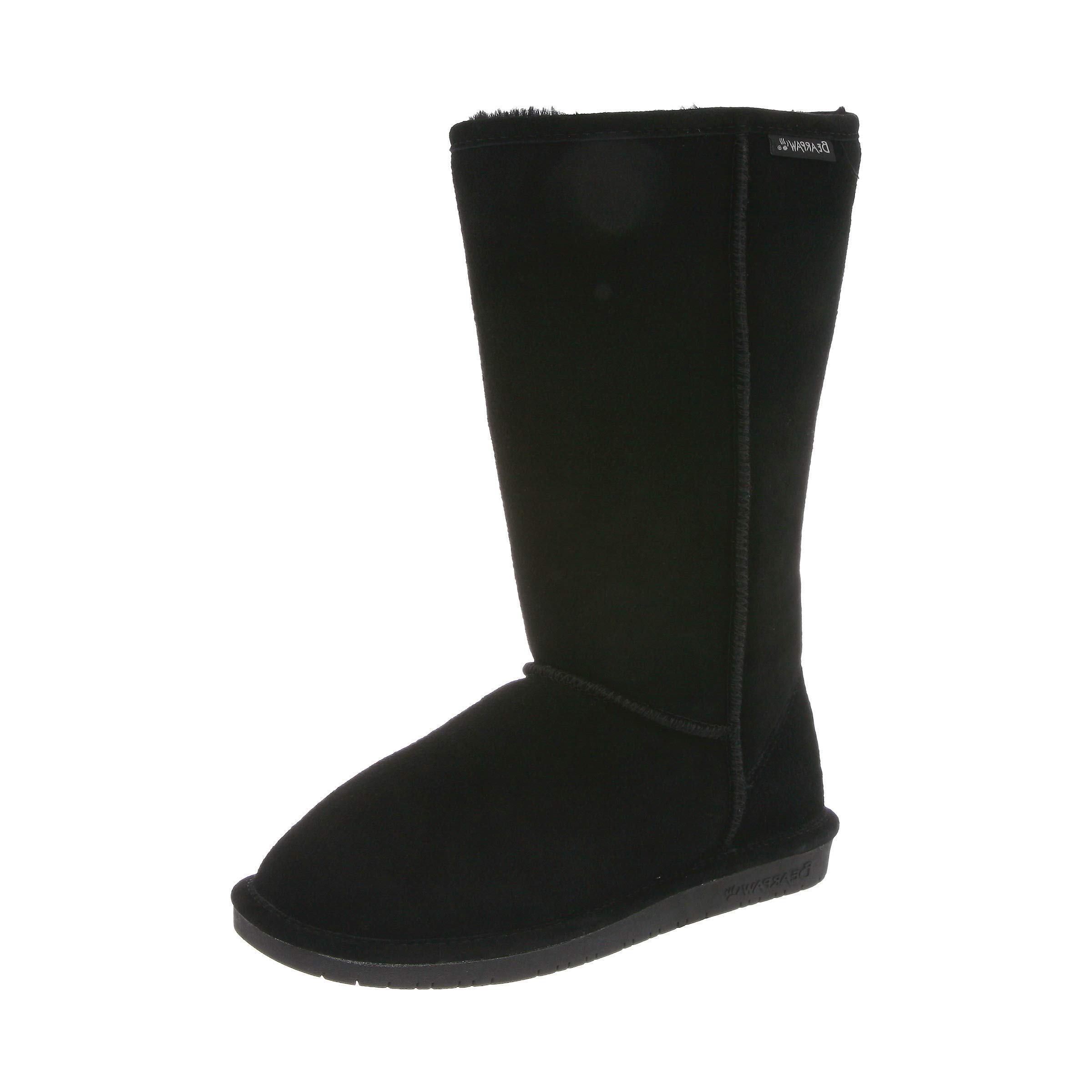 BEARPAW Women's Emma Tall Winter Boots - Waterproof Snow Boots for Women, Warm Faux Fur Lined, Slip Resistant - Perfect for Snowy Weather, Hiking & Outdoor Activities