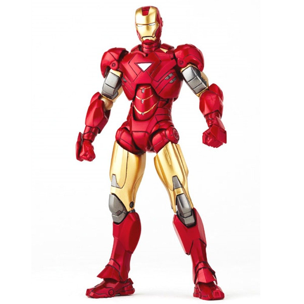 Revoltech Iron Man Mark IV Action Figure - Highly Articulated Collectible Toy for Marvel Fans | Perfect for Display, Play, and Cosplay