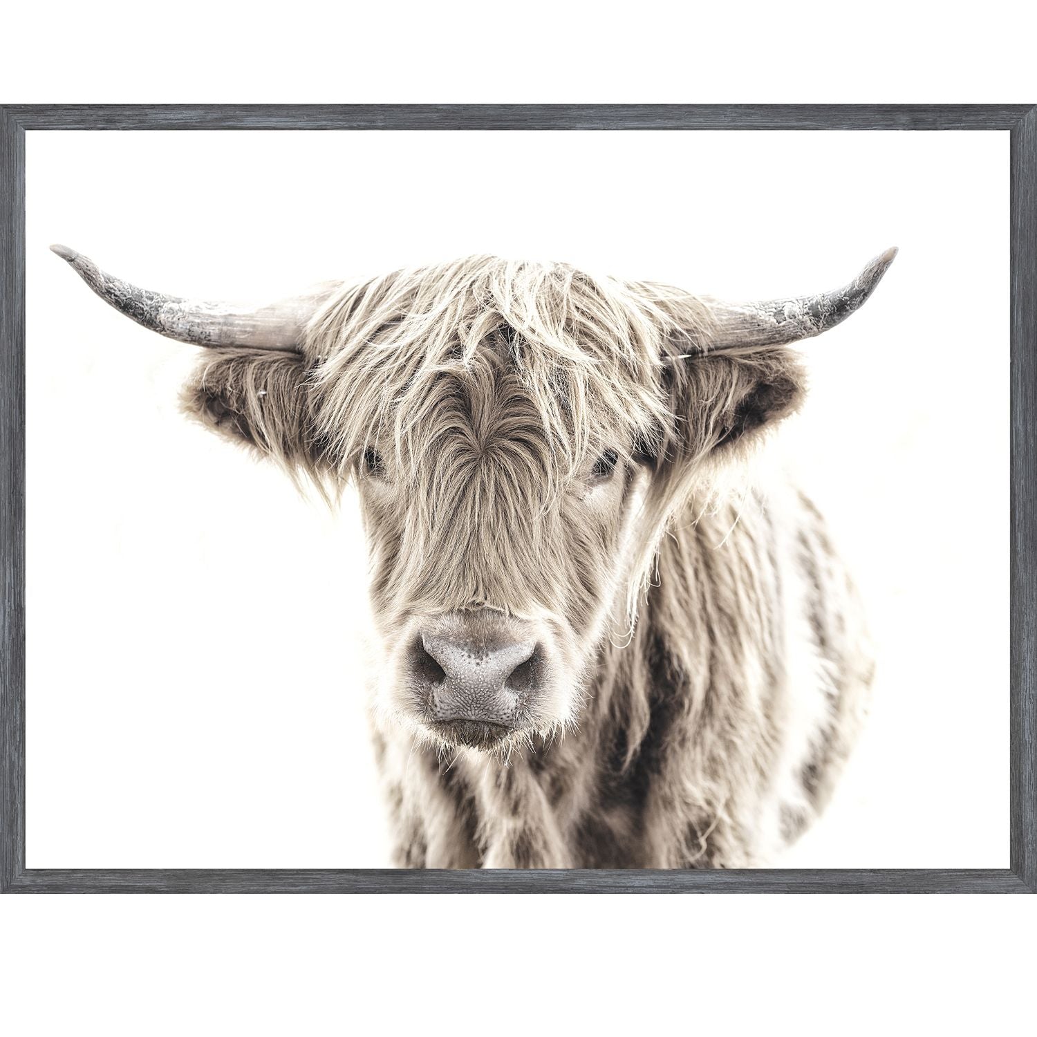 Highland Cow Small Wall Art - Handmade Scottish Cow Decor for Farmhouse, Nursery & Living Room - Perfect for Rustic Home Decor & Gifts