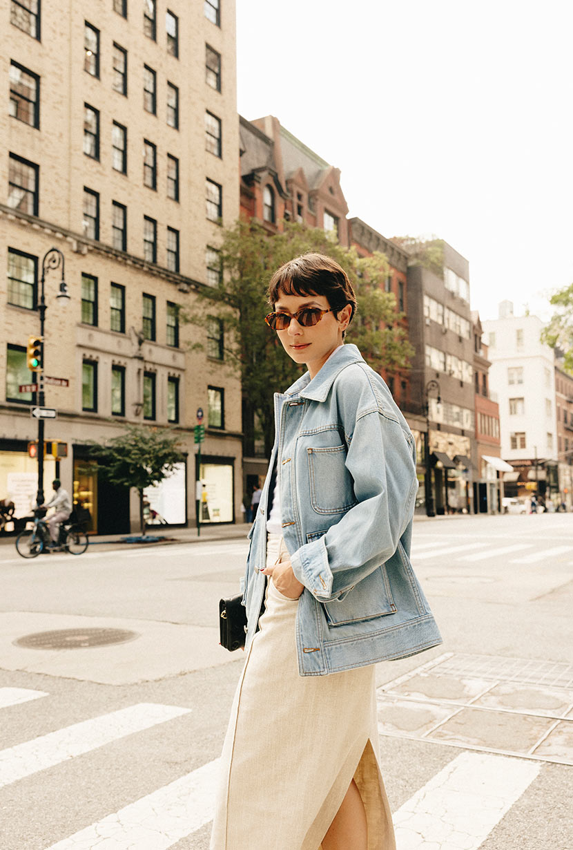 Moxie Light Indigo Denim Jacket for Women - Stylish Distressed Vintage Look - Perfect for Casual Outfits, Date Nights & Fall Layering