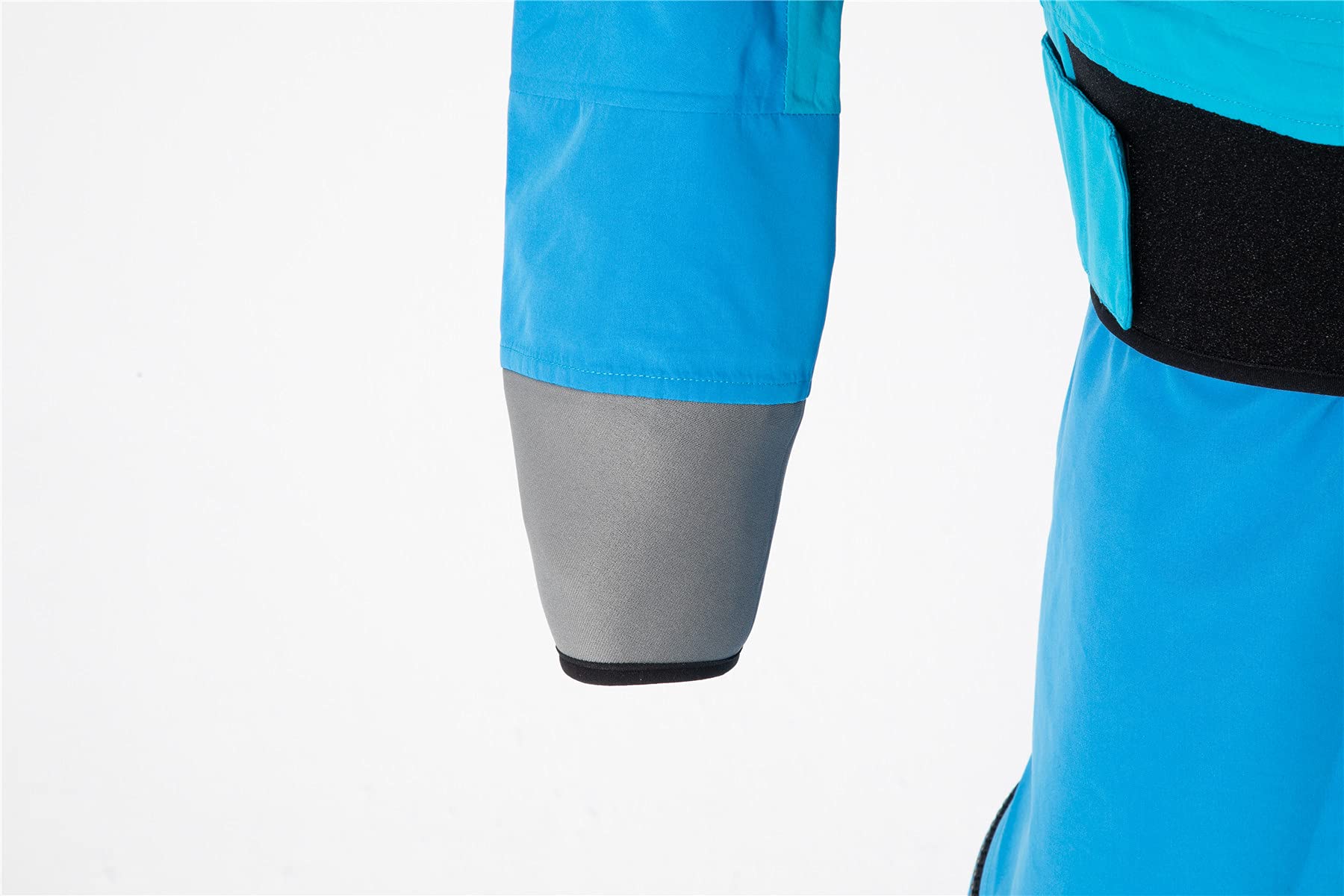 Women's Cold Water Kayak Drysuit - Waterproof Front Zip Blue for Kayaking, Canoeing & Paddleboarding in Freezing Temperatures