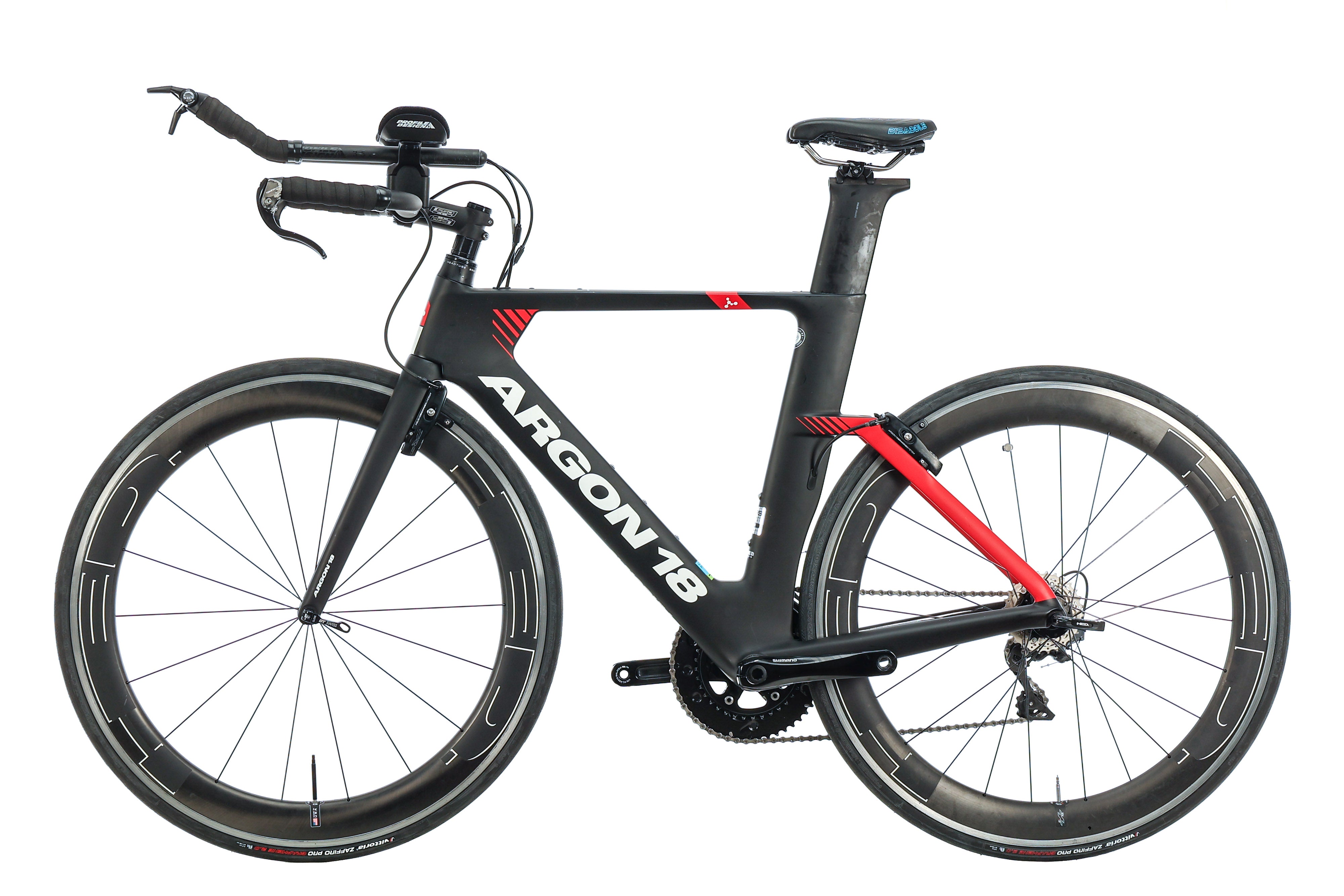 Argon 18 E 117 Tri Time Trial Bike 2020 - Medium Size Carbon Road Racing Bicycle for Triathlons & Competitive Cycling