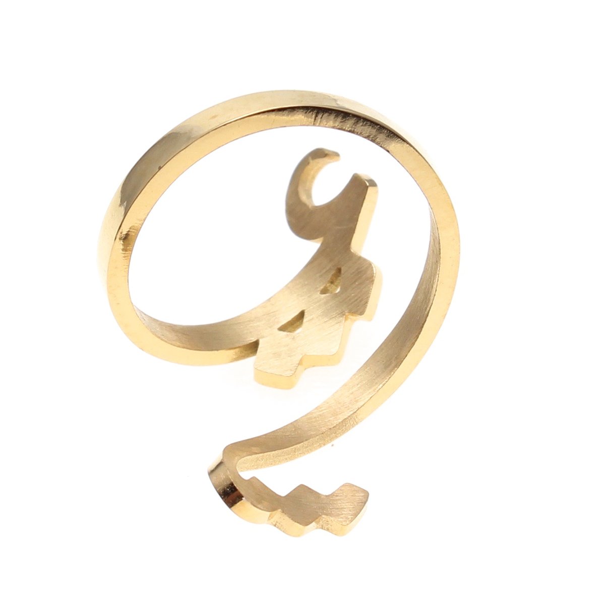 18K Gold Persian Parsi Love Eshgh Ring - Elegant Handmade Jewelry Gift for Women, Anniversary, Valentine's Day & Special Occasions