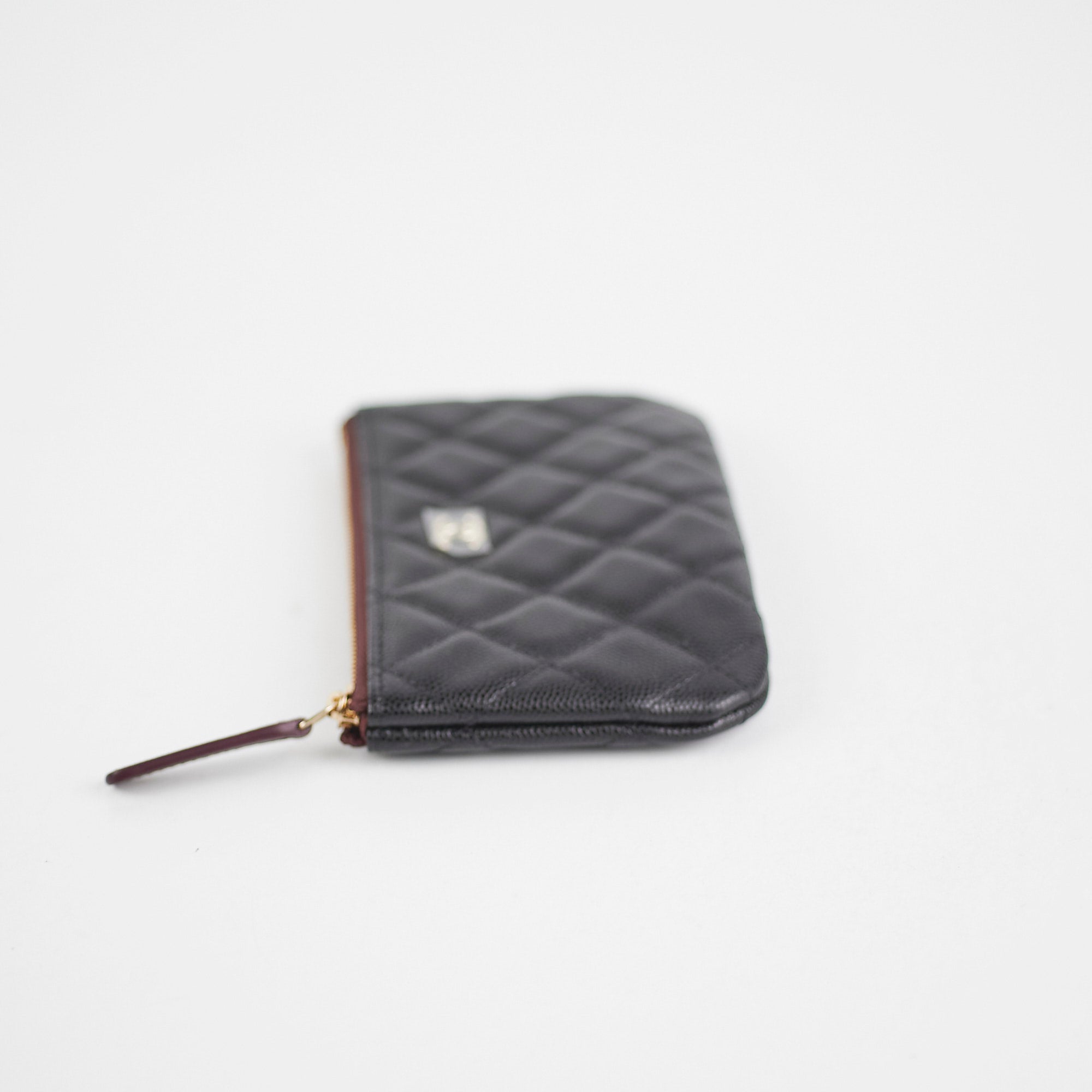 Chanel Mini O Case Black Caviar Leather Crossbody Bag - Luxury Designer Handbag for Women | Perfect for Evening Parties, Date Nights & Special Occasions