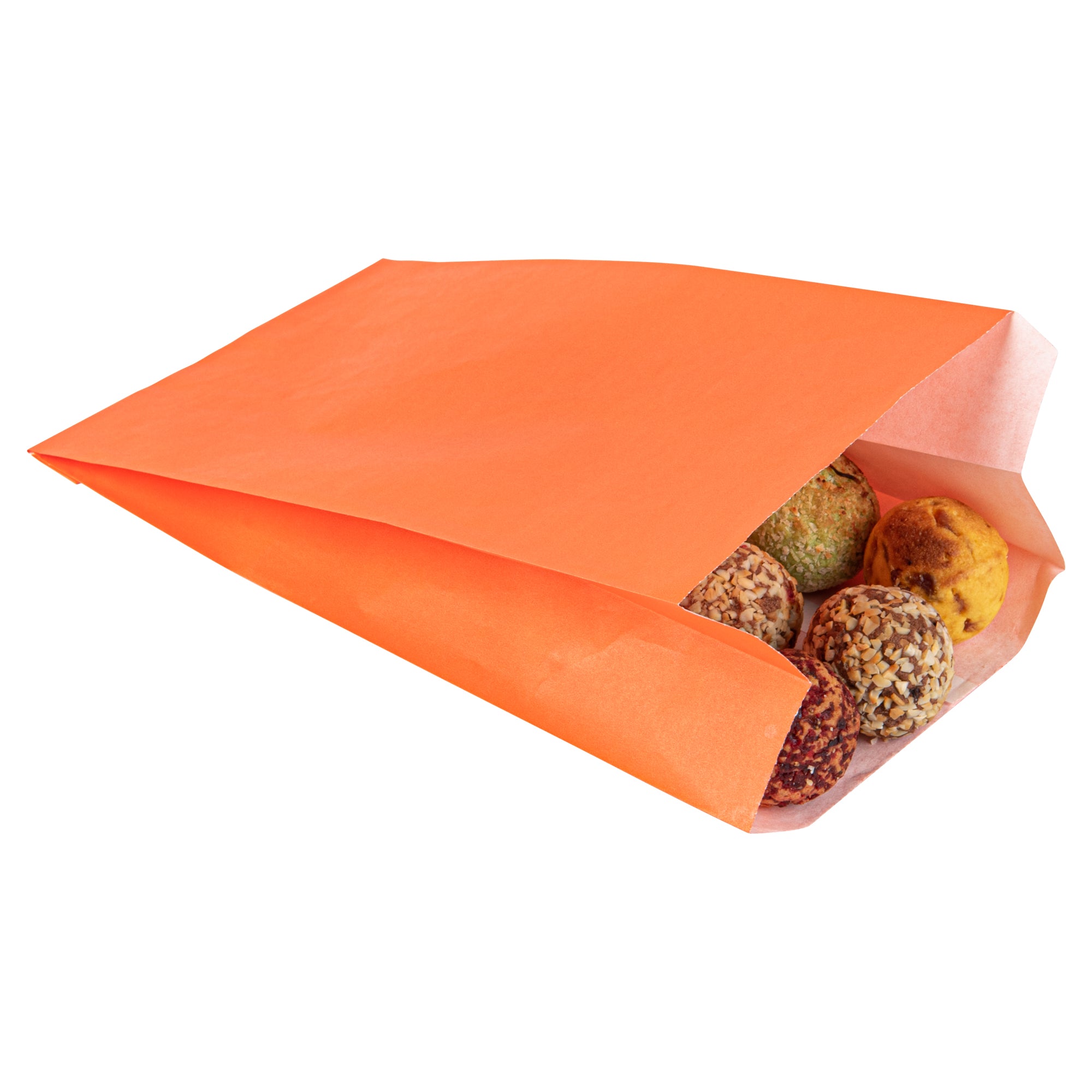 Eco-Friendly Orange French Fry & Snack Bags - 5x3x8.75 Inches (100 Count) - Perfect for Parties, Fast Food, and Takeout