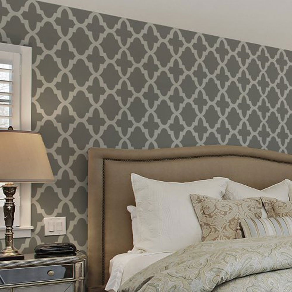 Hacienda Wall Stencil Pattern - Small DIY Home Decor Stencils for Walls, Furniture & Crafts | Perfect for Boho, Farmhouse & Mediterranean Style Interiors