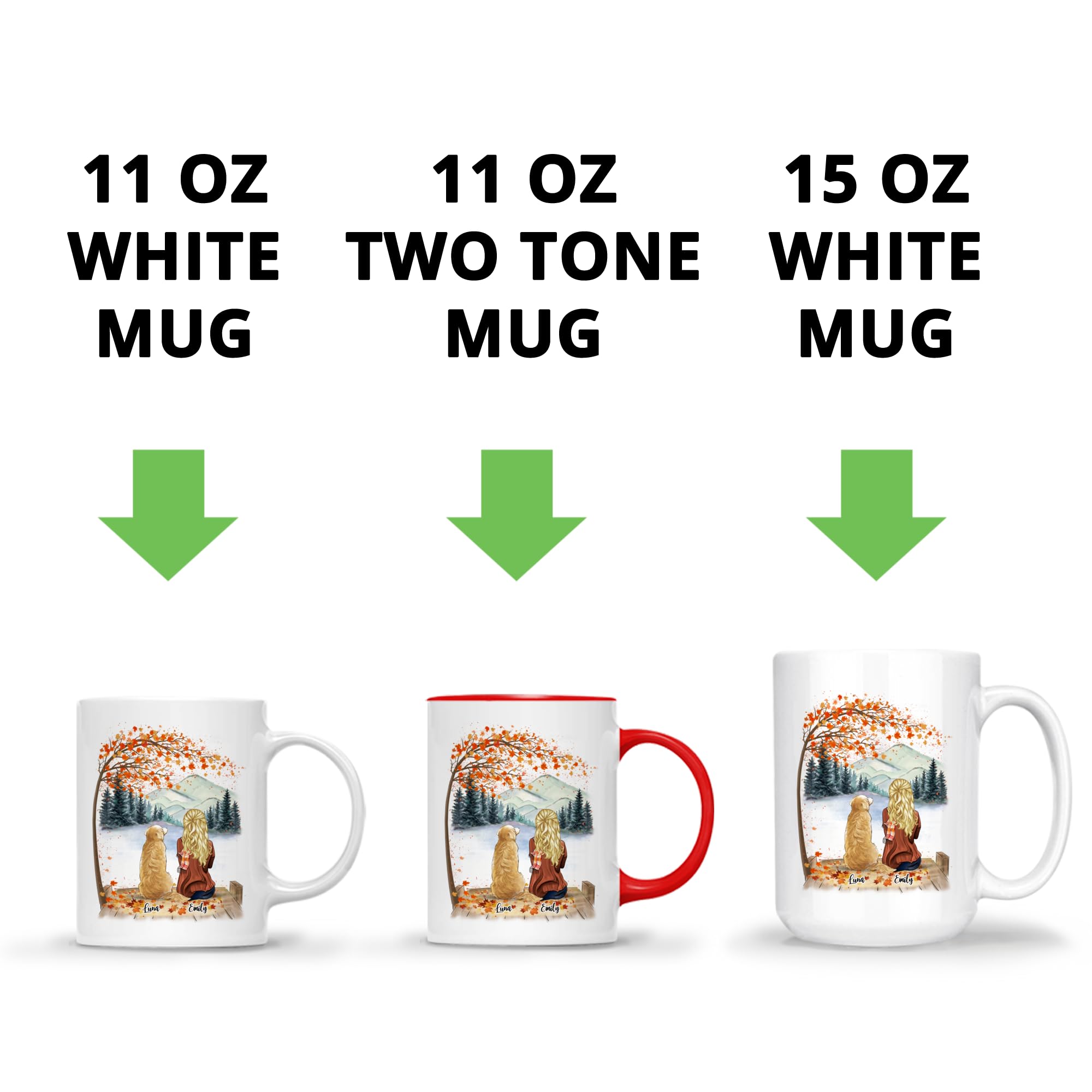 Personalized Dog Mom Coffee Mug - Custom Dog Lover Gift with Name & Dog Breed - Best Birthday, Christmas, Fall Present for Dog Owners - 'Forever Would Be Too Short' Quote - Perfect for Coffee Lovers & Pet Parents - Great for Home, Office Use & Gift Giving