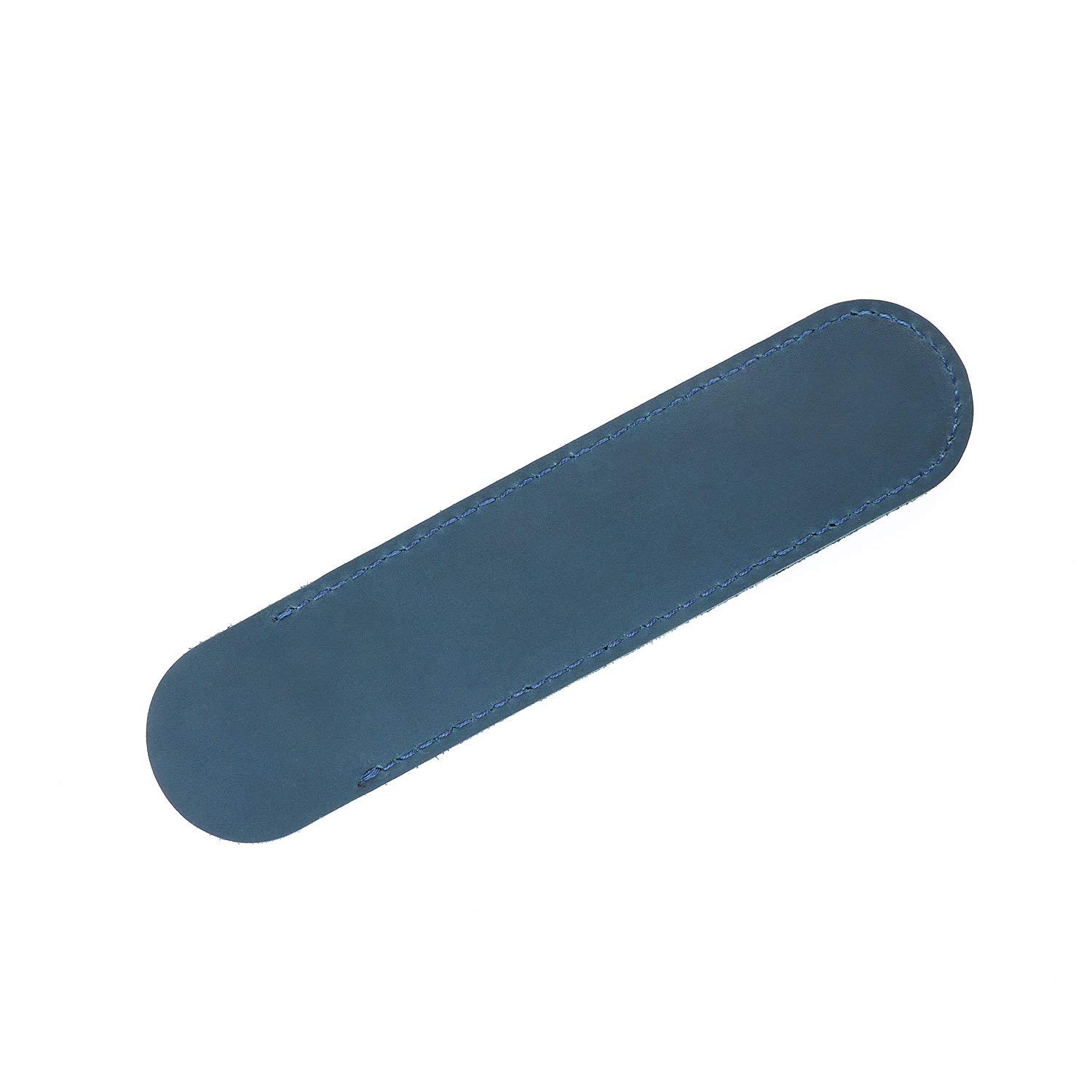 Premium Leather Pen Case - Compact Fountain Pen Pouch Protector (Blue) for Writing & Travel