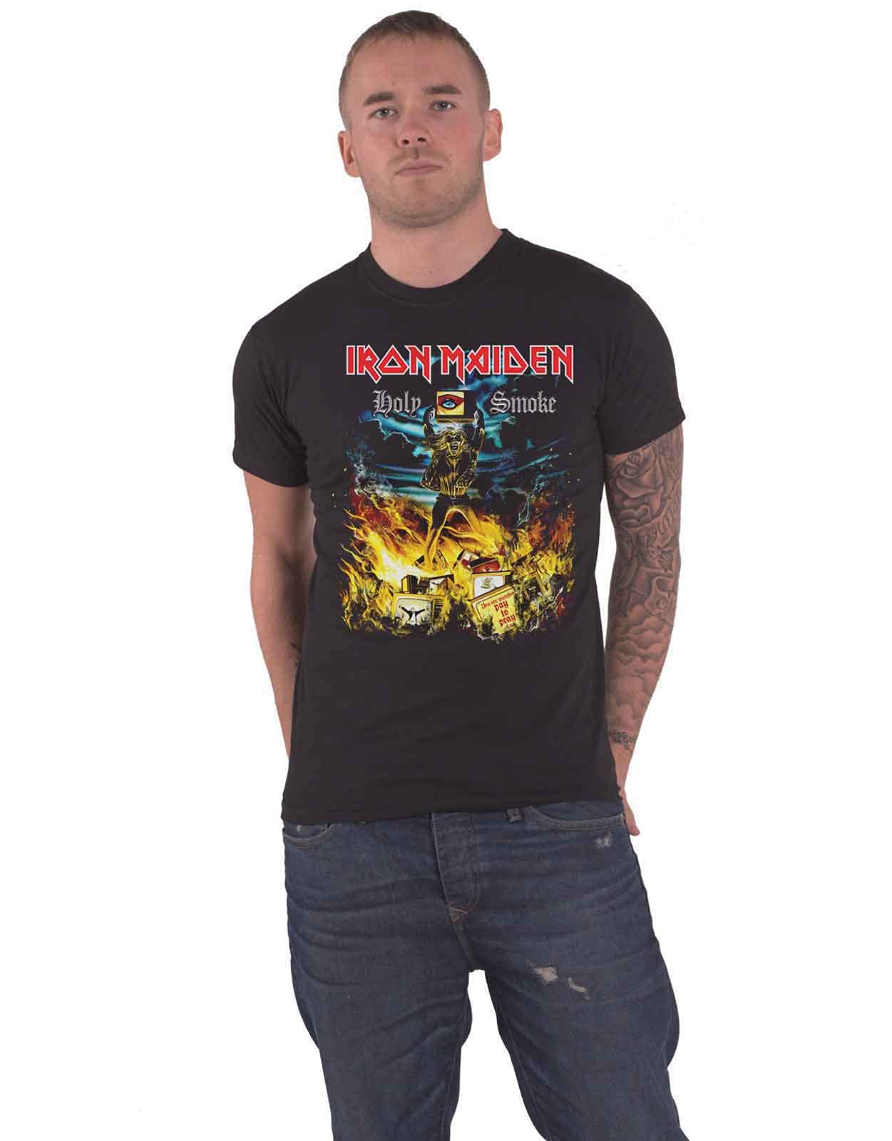 Iron Maiden Men's Classic Fit T-Shirt | Vintage Band Tee for Casual Wear & Concerts | Perfect for Music Fans & Rock Enthusiasts