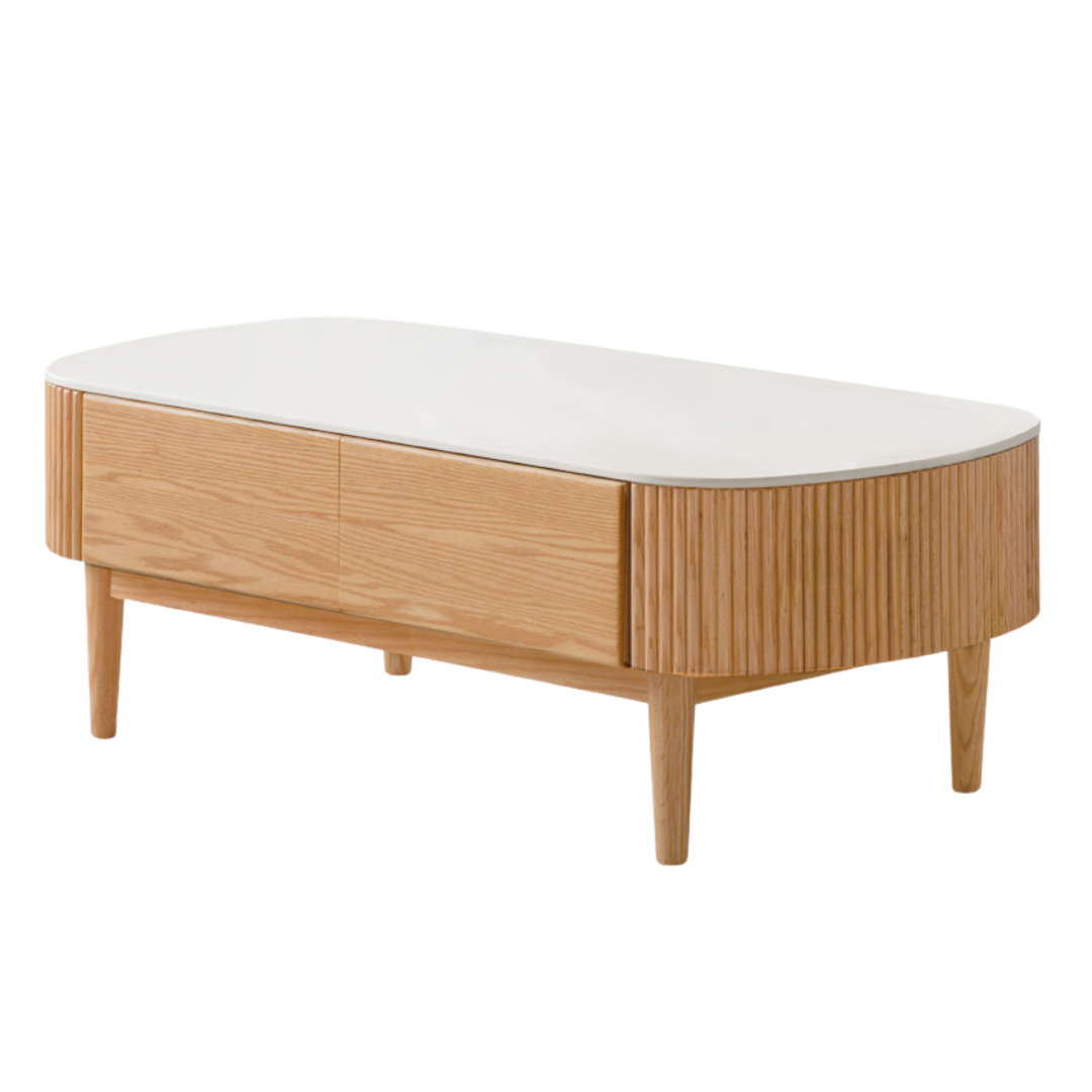 47.2x23.6x16.5 inch/ 120.4x60.4x42cm/ Natural Wood color/ large coffee table