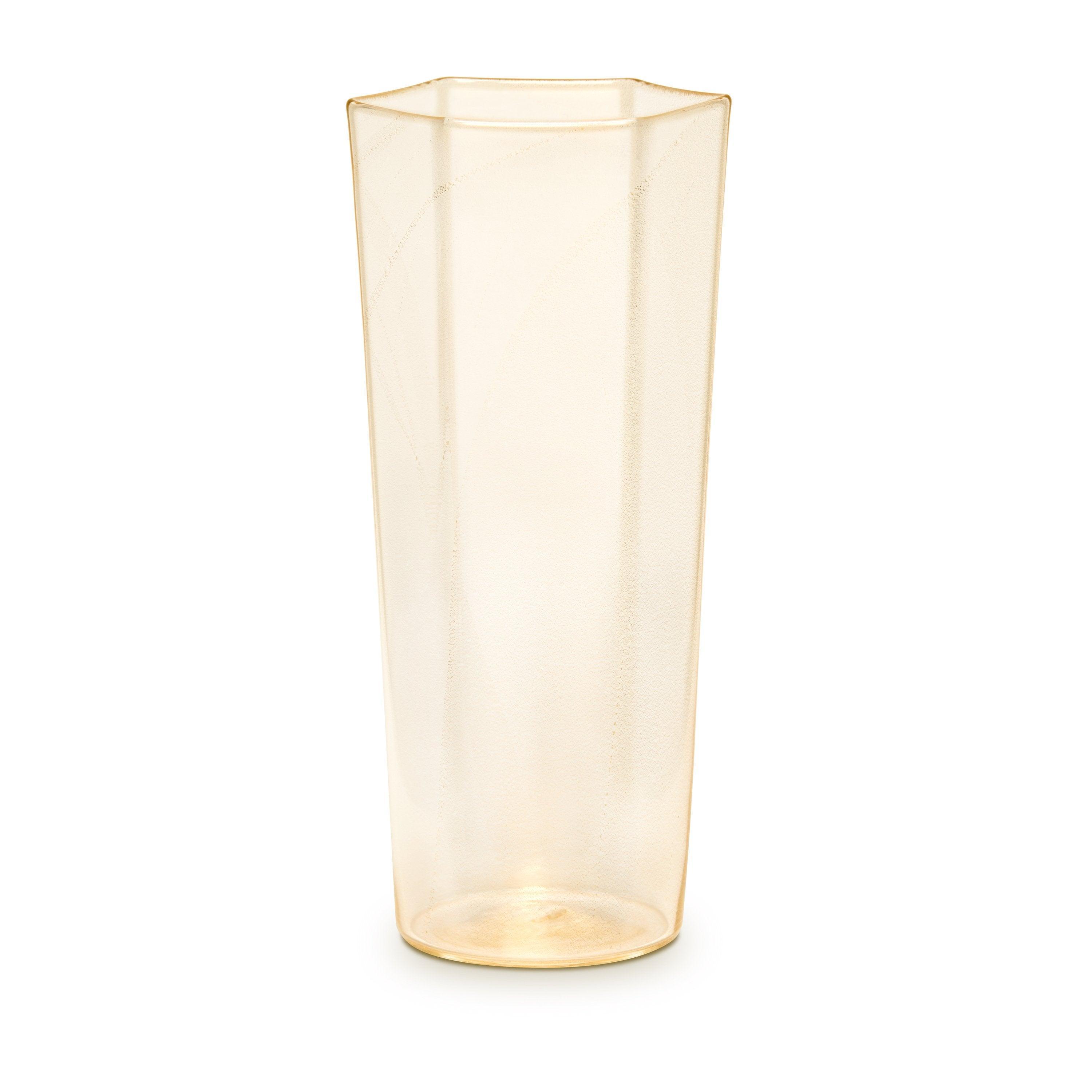 Exclusive Hexagon Champagne Glasses Set of 6 - 24K Gold Rimmed Crystal Flutes for Wedding, Party & Anniversary Celebrations - Elegant Drinking Cups for Sparkling Wine, Prosecco & Cocktails