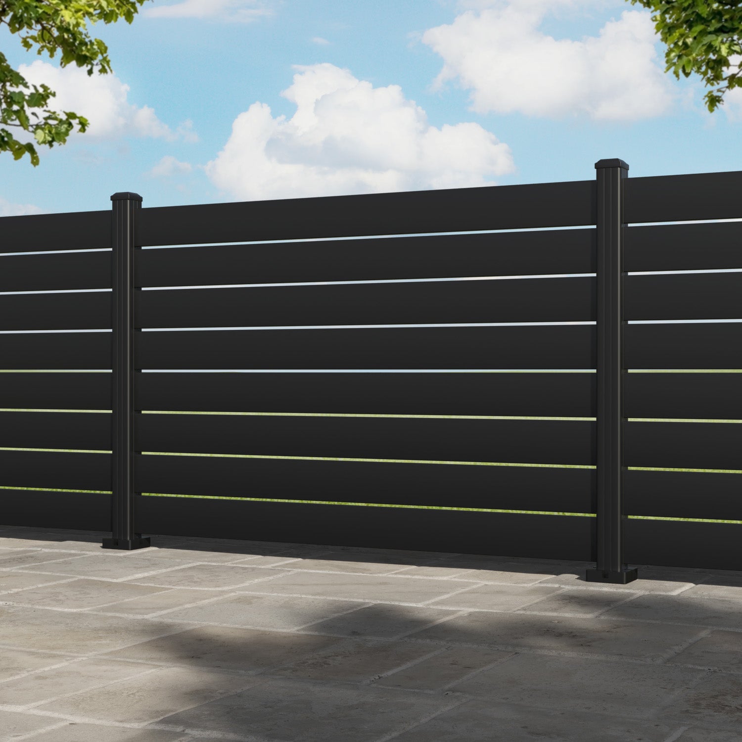 Durable Avalon Aluminum Fence Panel with Matching Posts - Perfect for Backyard Privacy, Pool Safety & Garden Protection