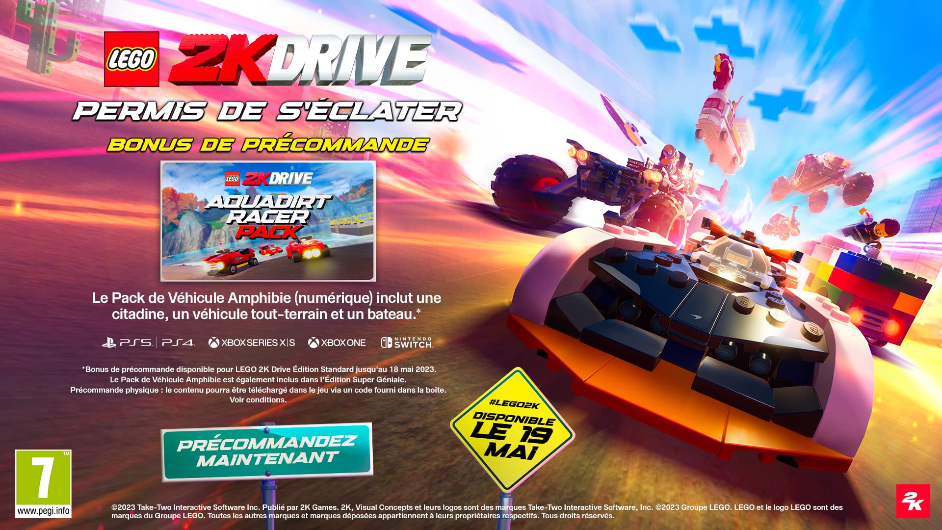 LEGO 2K Drive Standard Edition - PS5 Video Game | Open World Racing Adventure for Kids & Adults | Perfect for Family Game Nights & Solo Play