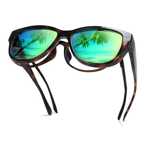 Leopard Frame/Green Mirrored Lens