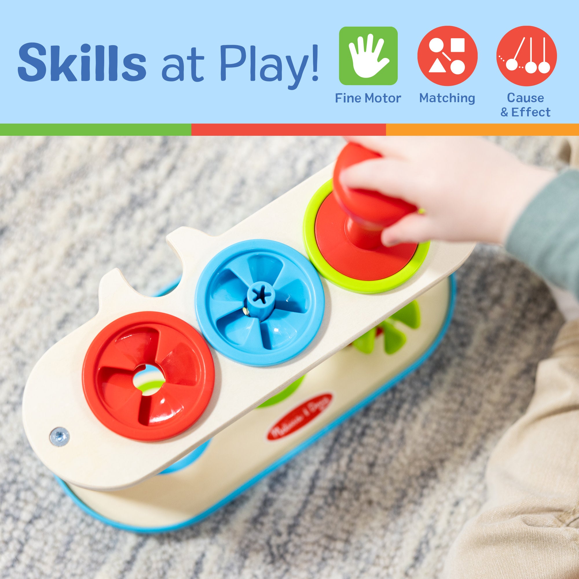 Match & Push Spinning Tops - Fun Fidget Toy for Kids & Adults - Stress Relief Desk Toy for Office, Classroom & Home - Colorful Spinning Top Game for Focus & Relaxation