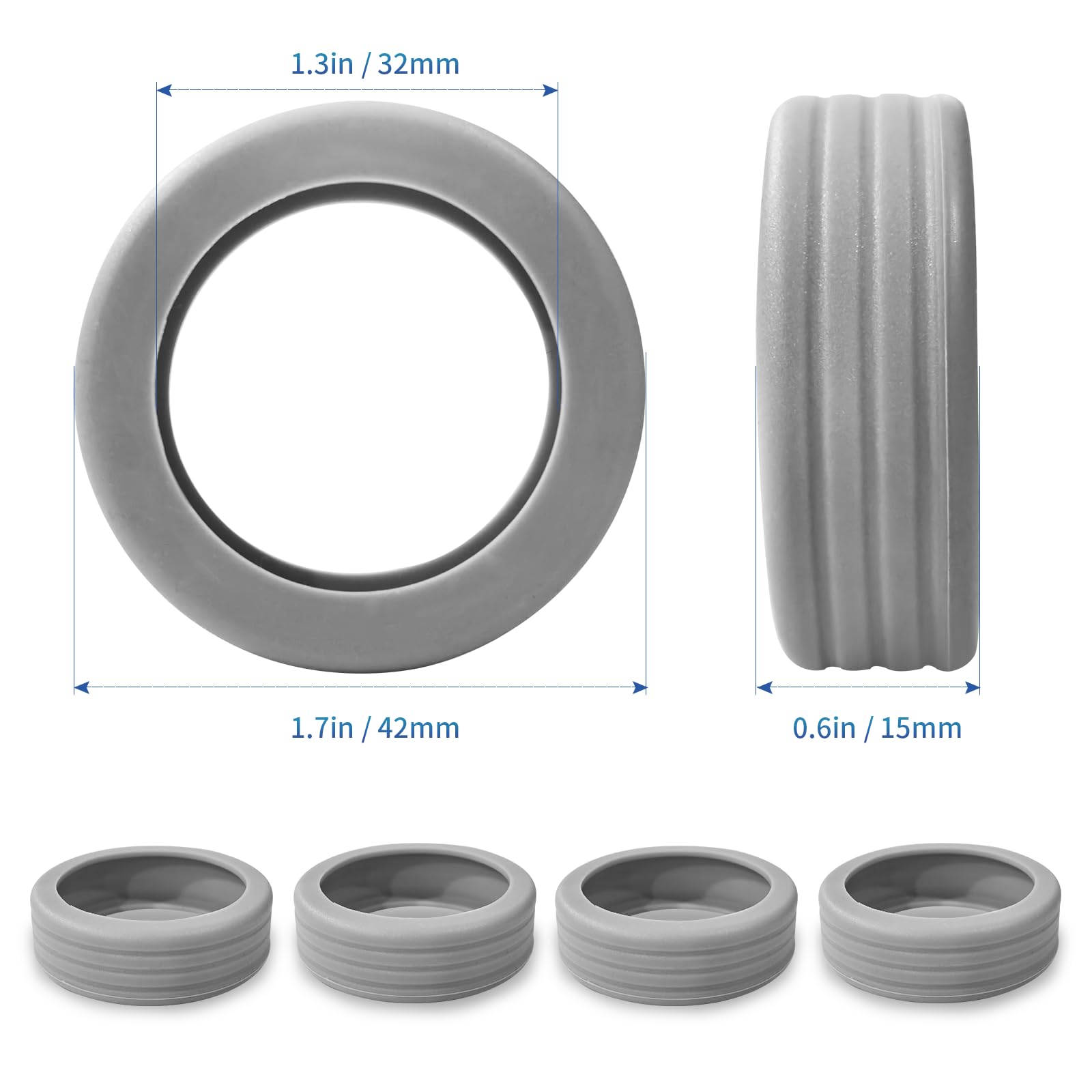 10 Pcs Luggage Wheel Protectors - Soft Silicone Wheel Covers for Suitcase, Baggage, Trolley & Handbag - Travel Accessories for Smooth Rolling & Protection