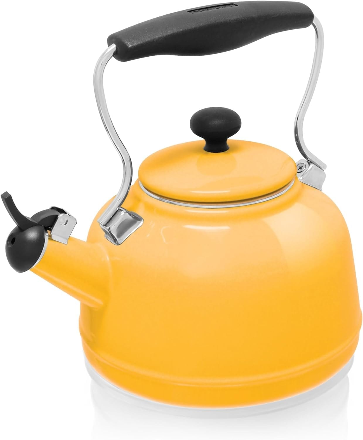 Chantal Vintage Tea Kettle - 1.8L Stainless Steel Whistling Stovetop Teapot - Perfect for Home, Office & Gift Giving - Classic Design for Tea Lovers & Cozy Moments