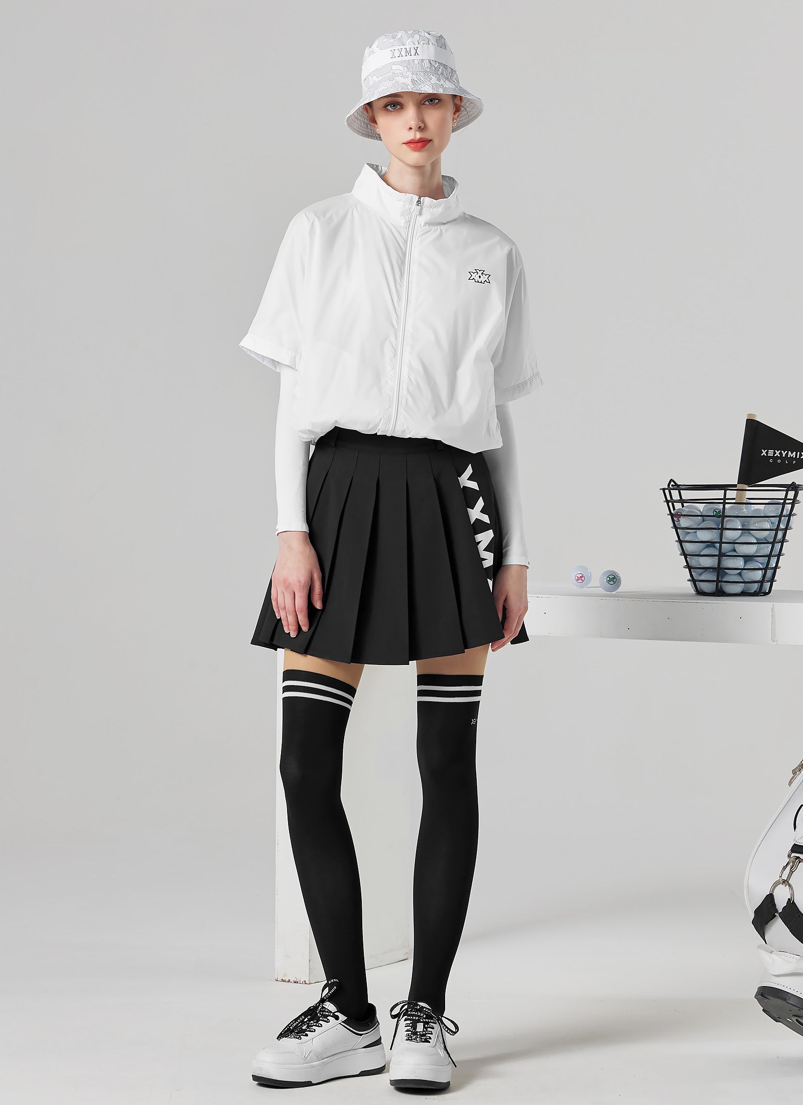 XXMX Pleated Culottes Skirt for Women - High Waisted Flowy Palazzo Pants Skirt - Office Wear, Casual Outfits & Summer Fashion