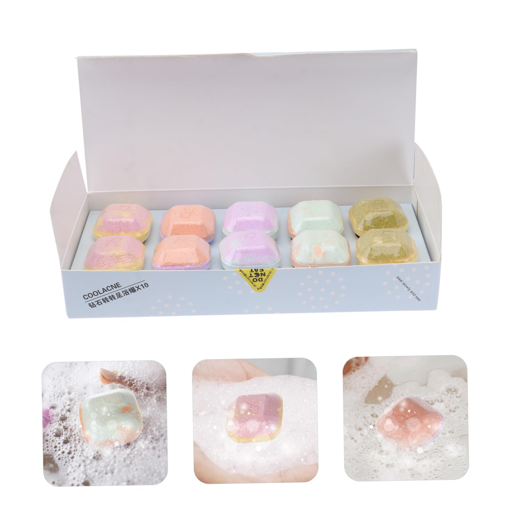 10 Pack Essential Oil Foot Bath Balls - Aromatherapy Bath Bombs for Relaxing Foot Soak, Random Scents - Perfect for Spa Night, Self-Care & Gift Giving