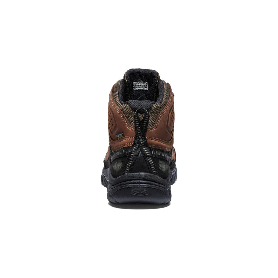 Men's KEEN Targhee IV Mid WP Waterproof Hiking Boots - Bison/Black - Durable & Comfortable for Outdoor Adventures, Trail Walking & Backpacking