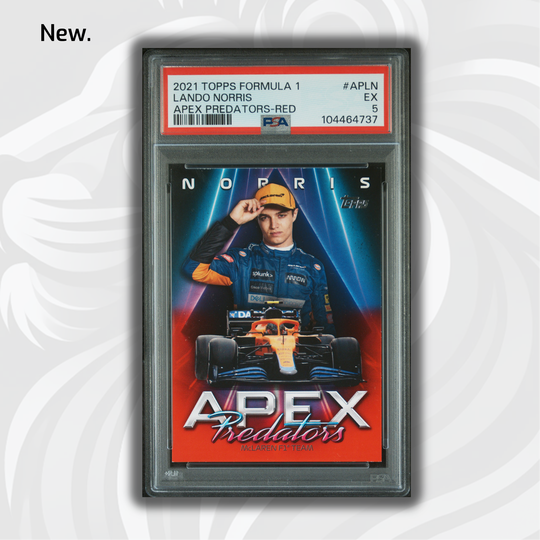 PSA 5 Lando Norris #APLN Apex Predators Red - Premium Trading Card for Collectors, Sports Memorabilia Fans & F1 Racing Enthusiasts