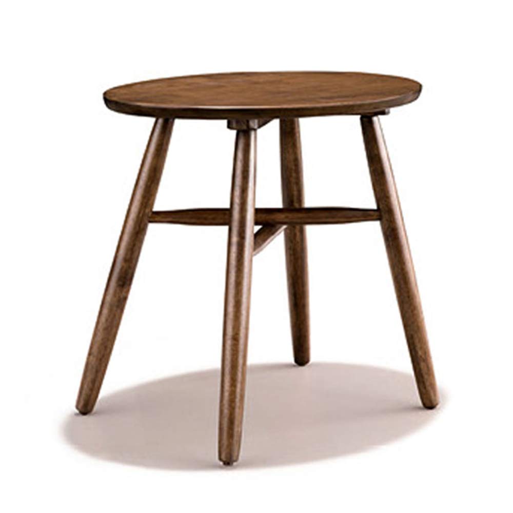 Xiaomei Solid Wood Round Side Table - 20x20 Inch Small Coffee Table for Living Room, Sofa, Bedroom | Perfect for Coffee, Books, Plants & Decor