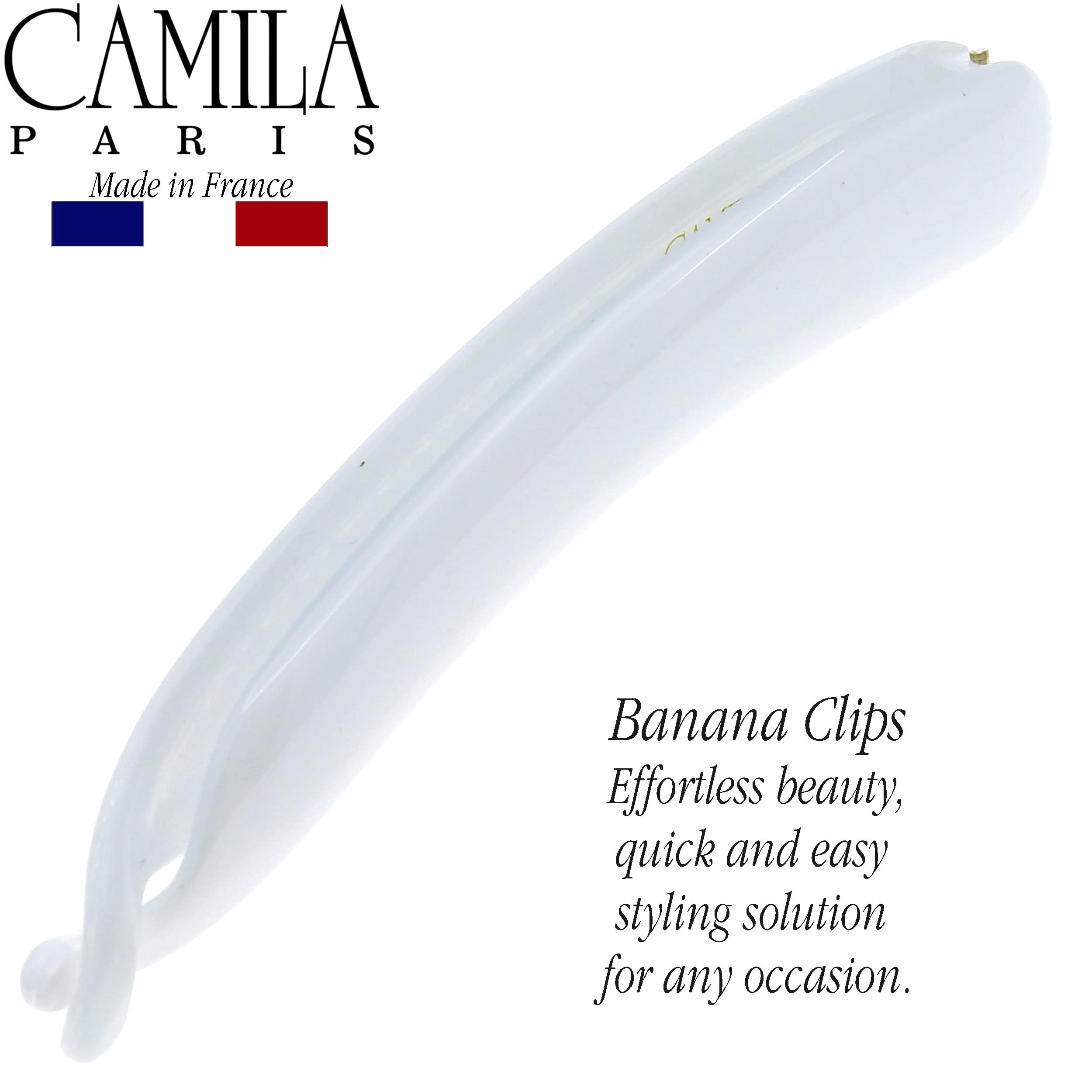 Camila Paris CP3245 French Hair Banana Clip - Non-Slip Interlocking Comb for Women | Flexible Ponytail Holder & Updo Styling Accessory | Durable Fashion Hair Clip Made in France | Perfect for Work, Parties & Everyday Hairstyles