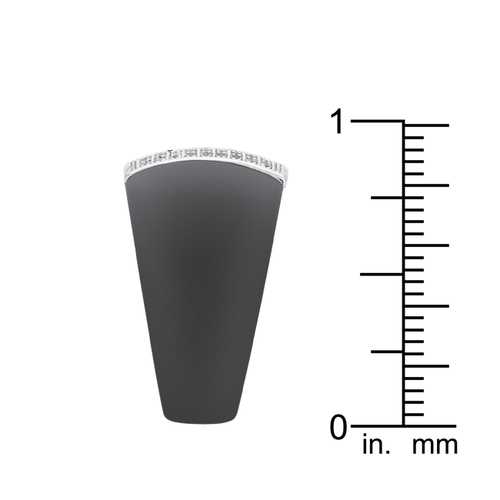 Elegant Black Ceramic Cocktail Ring for Women - Vintage Statement Jewelry - Perfect for Parties, Weddings & Evening Events