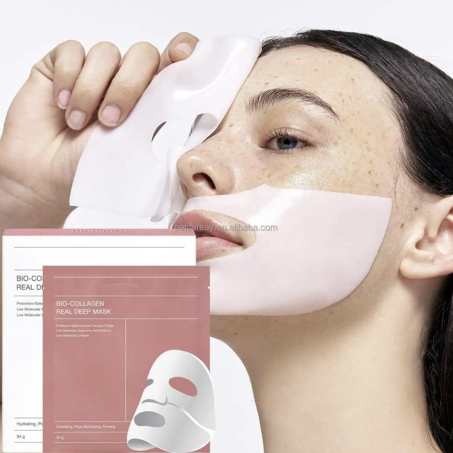 Bio Collagen Deep Hydrating Overnight Hydrogel Face Mask for Glowing Skin | Nighttime Skincare Routine & Anti-Aging Treatment