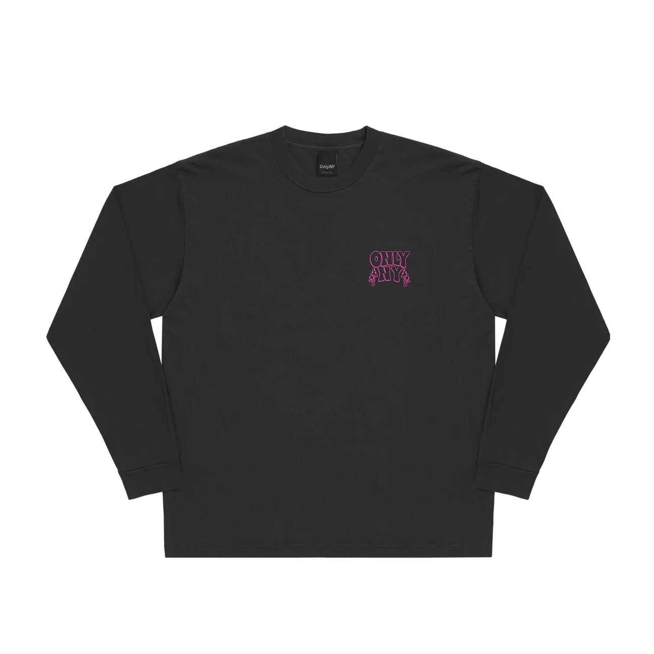 Only NY Time Traveler Vintage Black Long Sleeve T-Shirt | Retro Graphic Tee for Men & Women | Perfect for Streetwear, Casual Outfits & Urban Fashion