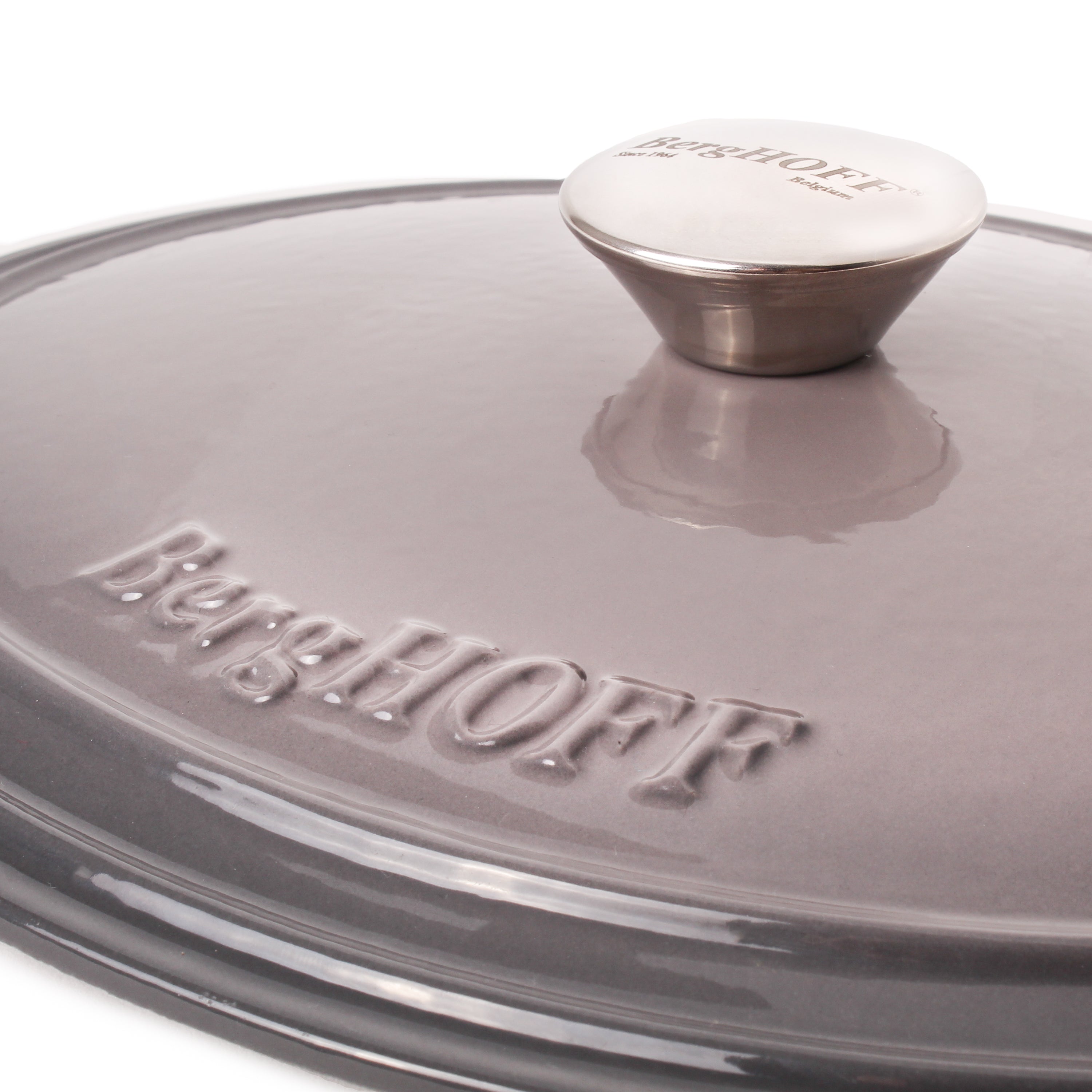 BergHOFF Neo 4-Piece Cast Iron Cookware Set - 5 Quart & 8 Quart Dutch Oven with Lid - Premium Oven Safe Cookware for Braising, Stewing & Baking - Perfect for Home Chefs & Professional Kitchens