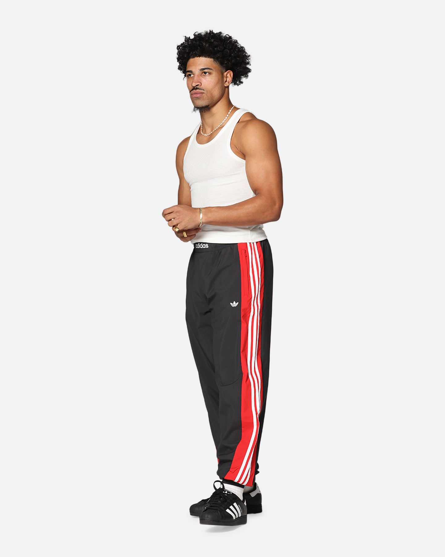 Adidas Originals Warm Up Track Pants - Better Scarlet Red | Men's Athletic Joggers for Running, Gym & Casual Wear