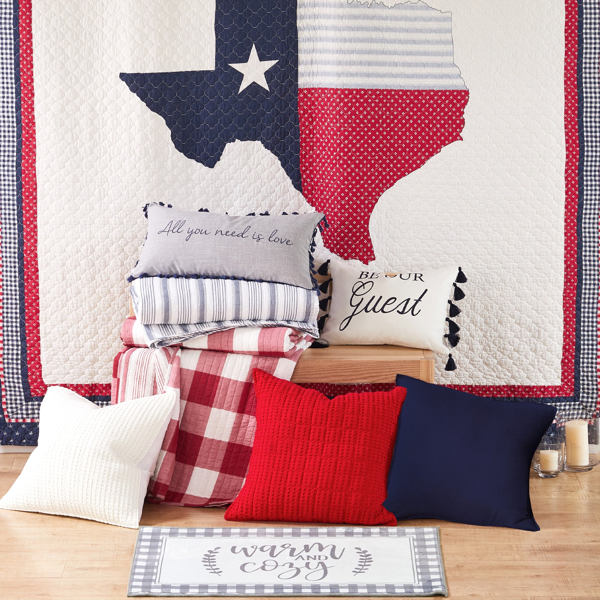 Valentina 'Be Our Guest' Decorative Throw Pillow - Perfect for Living Room, Bedroom & Home Decor