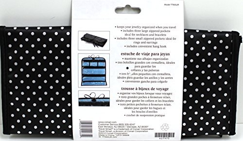 Travel Jewelry Roll Bag - Compact & Secure Jewelry Organizer for Necklaces, Rings & Earrings | Perfect for Travel, Vacation & Business Trips