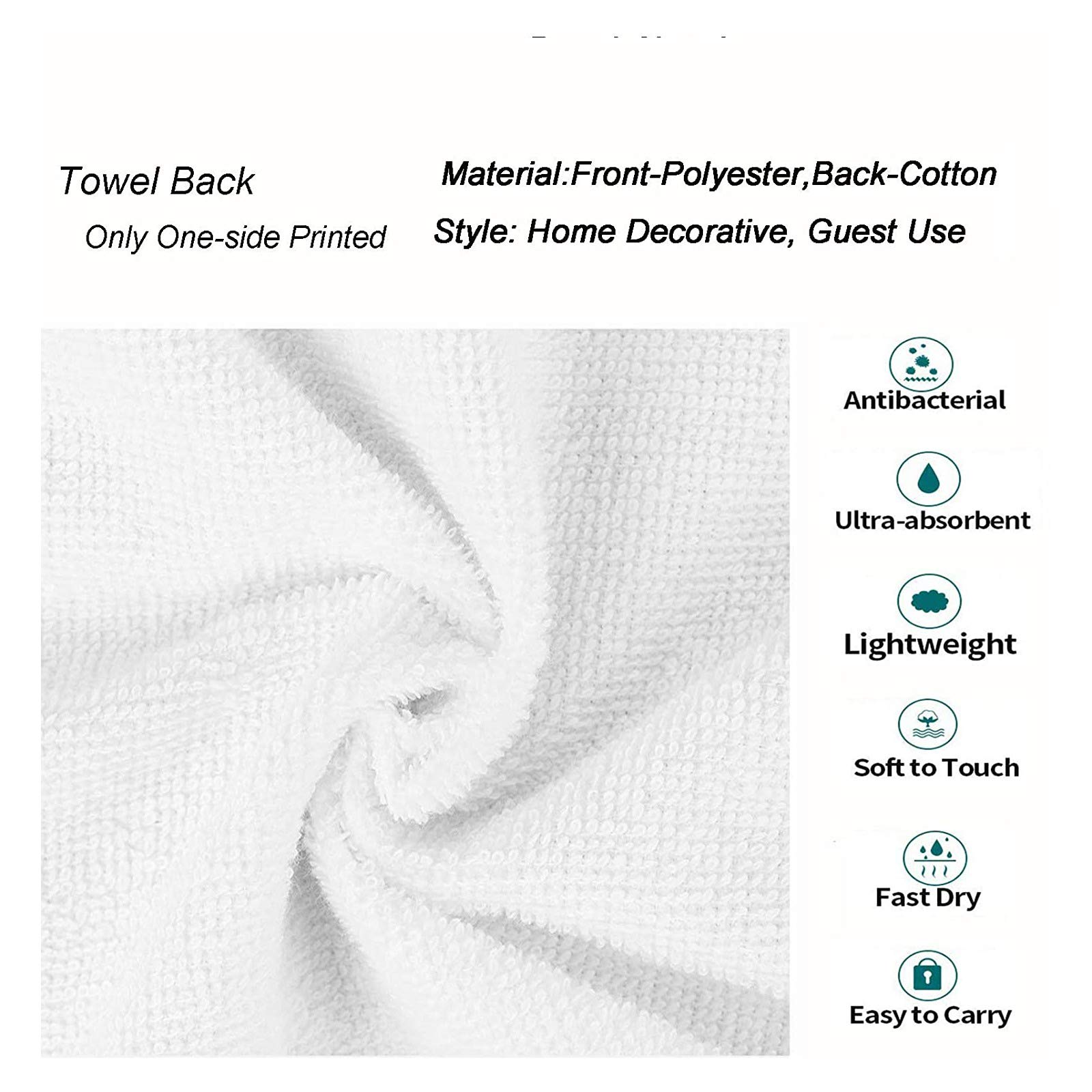 Custom Personalized Monogram Hand Towels - Black & Gold Soft Microfiber Bath Towel (16x28 inches) for Bathroom, Kitchen, Hotel, Gym & Spa - Perfect for Gifts, Home Decor & Luxury Self-Care