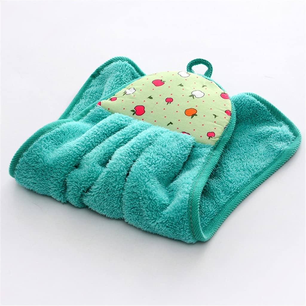 Premium Coral Velvet Hand Towel Set - Ultra Soft, Highly Absorbent 30x40cm Bath & Kitchen Towels for Bathroom, Dish Drying & Home Decor (Color: Blue) - Ideal for Spa, Guest Bath & Cozy Kitchen Use