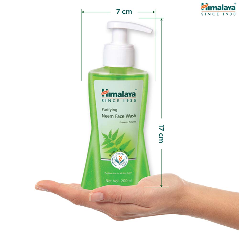 Himalaya Purifying Neem Face Wash for Acne & Oily Skin - 200ml (Pack of 2) - Deep Cleansing, Oil Control & Pore Minimizing - Perfect for Daily Skincare Routine & Travel