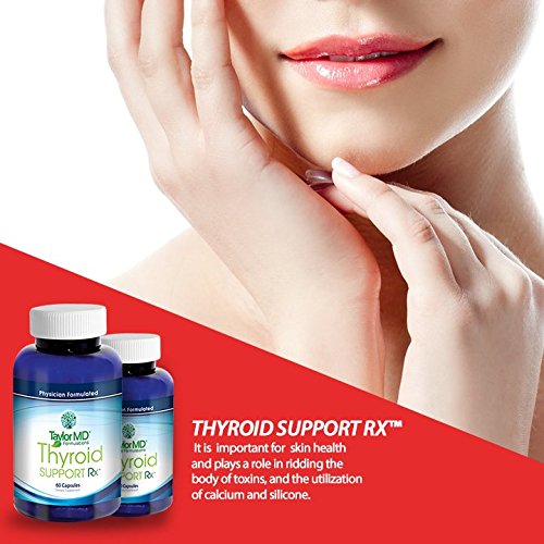 Thyroid Support Supplement – Natural Blend with Iodine, Tyrosine, Schisandra, Coleus Forskohli & Ashwagandha – Thyroid Metabolism Booster – Physician Formulated & Clinically Tested – Taylor MD Guaranteed – Ideal for Hypothyroidism, Energy Support & Hormonal Balance