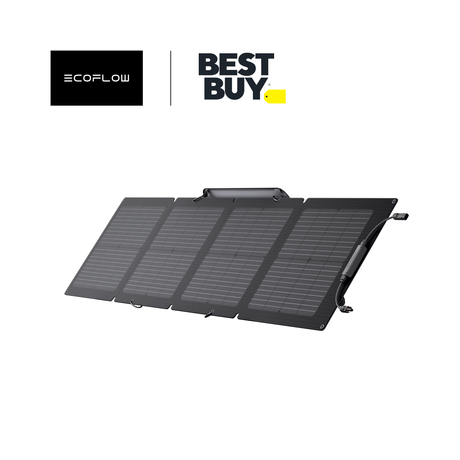 EcoFlow Foldable 110W Solar Panel - Portable Solar Charger for Camping, RV, Off-Grid Power | Fast Charging for Phones, Laptops, Power Stations | Waterproof & Lightweight Design