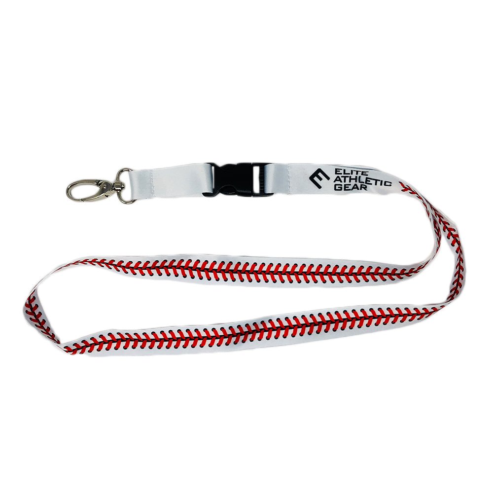 Baseball Lace Lanyard - Adjustable ID Badge Holder for Work, School & Events - Durable Sports Themed Neck Strap for Keys, Cards & Accessories - Perfect for Baseball Fans & Team Spirit