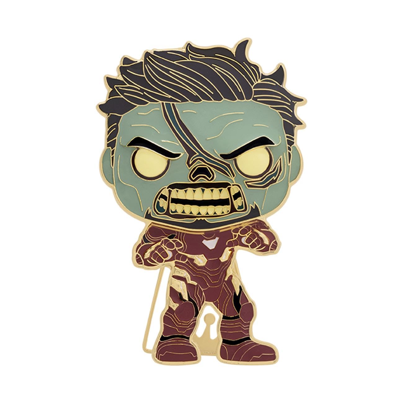 Funko Pop! Pin: Marvel What If Zombie Iron Man Collectible Enamel Pin - Perfect for Backpacks, Jackets & Marvel Fan Gifts