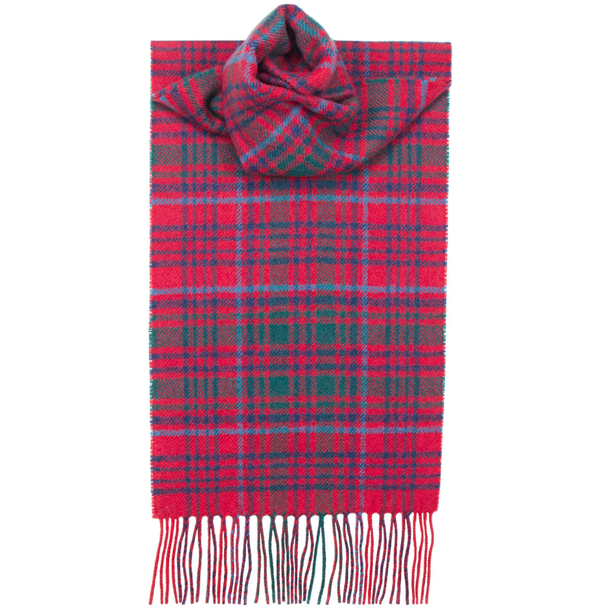 Grant Modern Tartan Scarf - Premium Wool Plaid Wrap for Men & Women - Winter Fashion Accessory for Office, Travel & Outdoor Activities