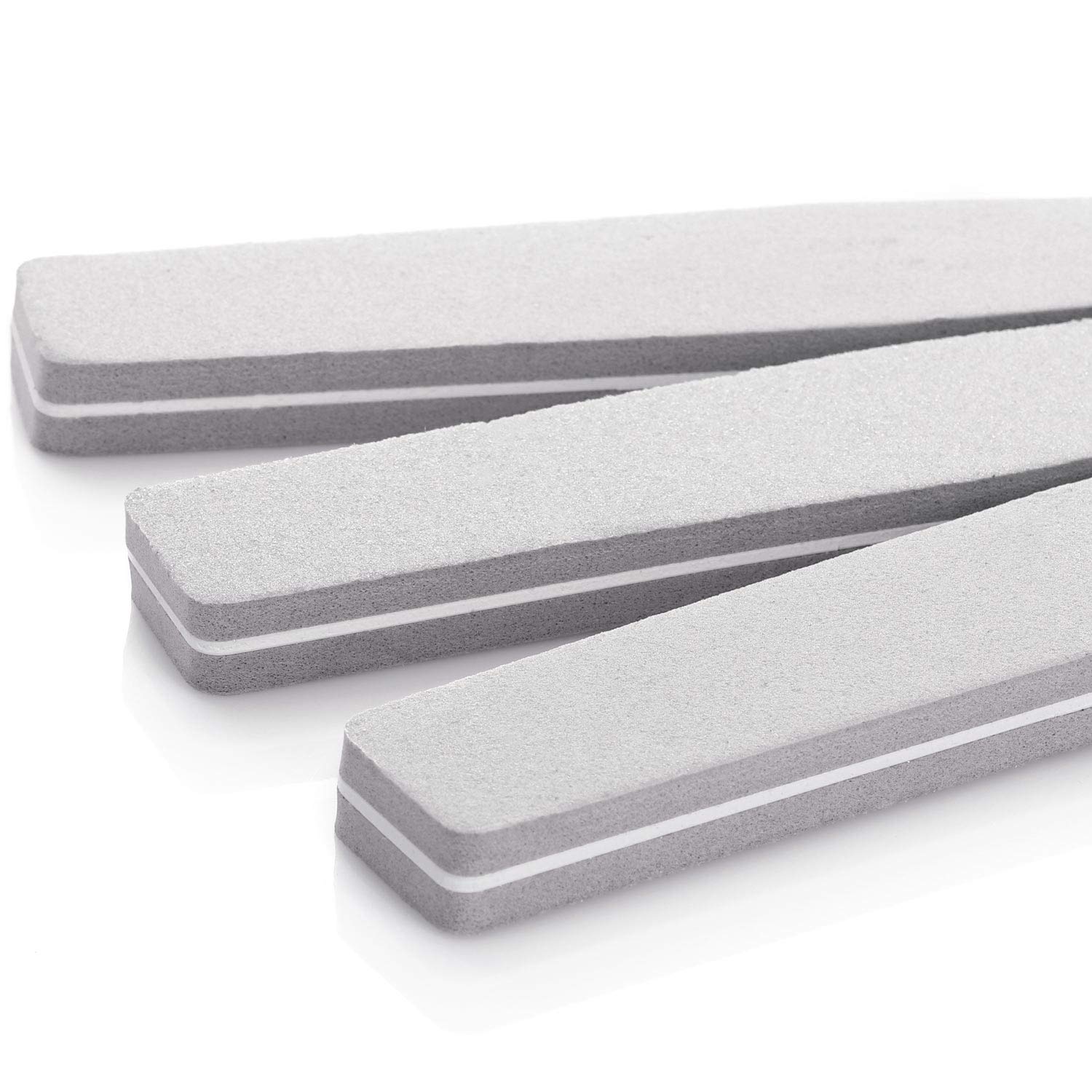 20Pcs Double Sided Nail Buffer Blocks - 100/180 Grit Sanding Sponge Files for Professional Manicure & Pedicure - Washable & Reusable Nail Care Kit (Gray) - Perfect for Home Salon, Nail Art DIY & Professional Use