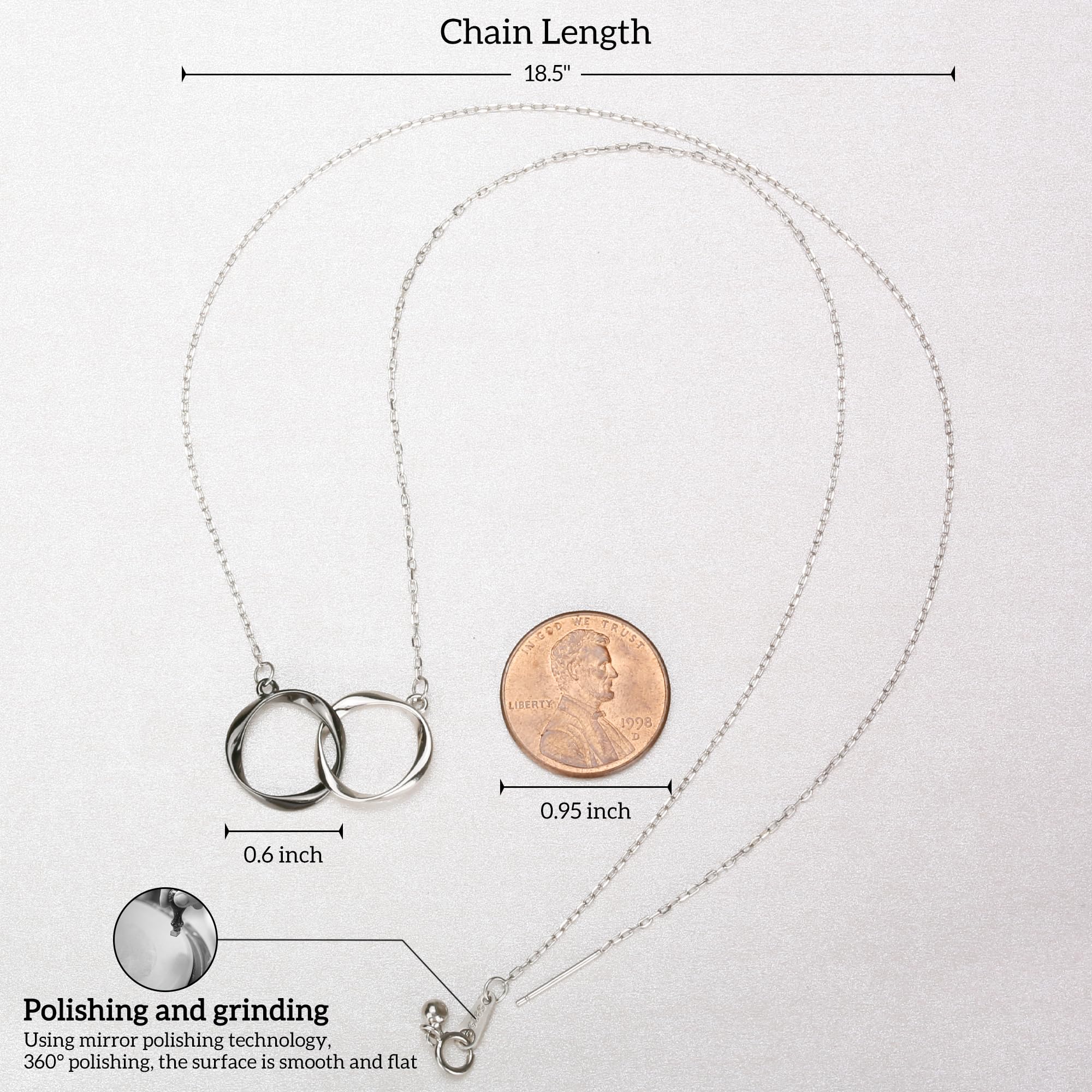 Sterling Silver Memorial Necklace for Mom, Grandma, Daughter & Son - Sympathy Gift for Loss of Loved One - Generations Keepsake Jewelry - Perfect for Mother's Day, Birthday & Remembrance Occasions