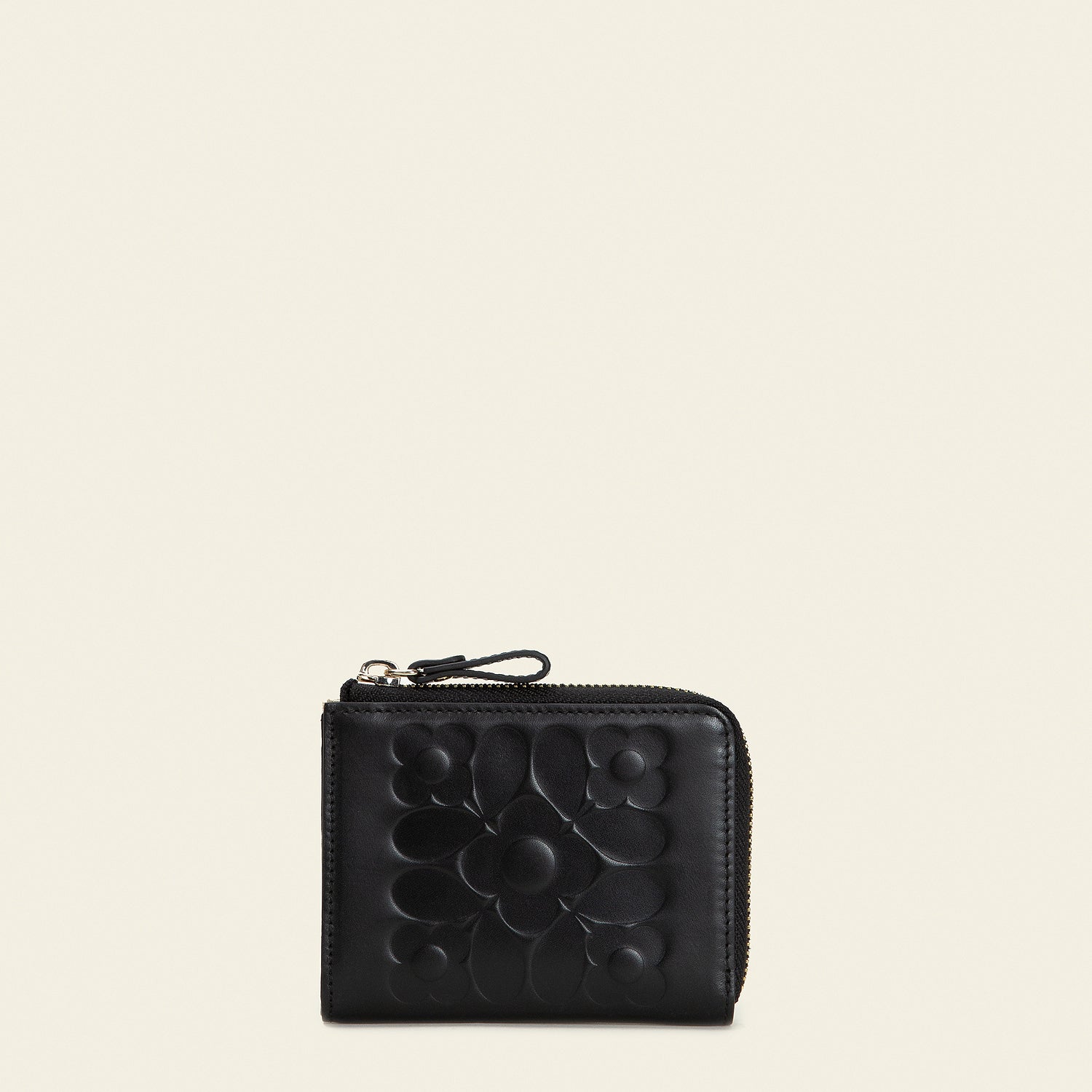 Carla Zip Purse for Women - Stylish Black Leather Wallet with Secure Zipper Closure - Perfect for Everyday Use, Travel & Shopping