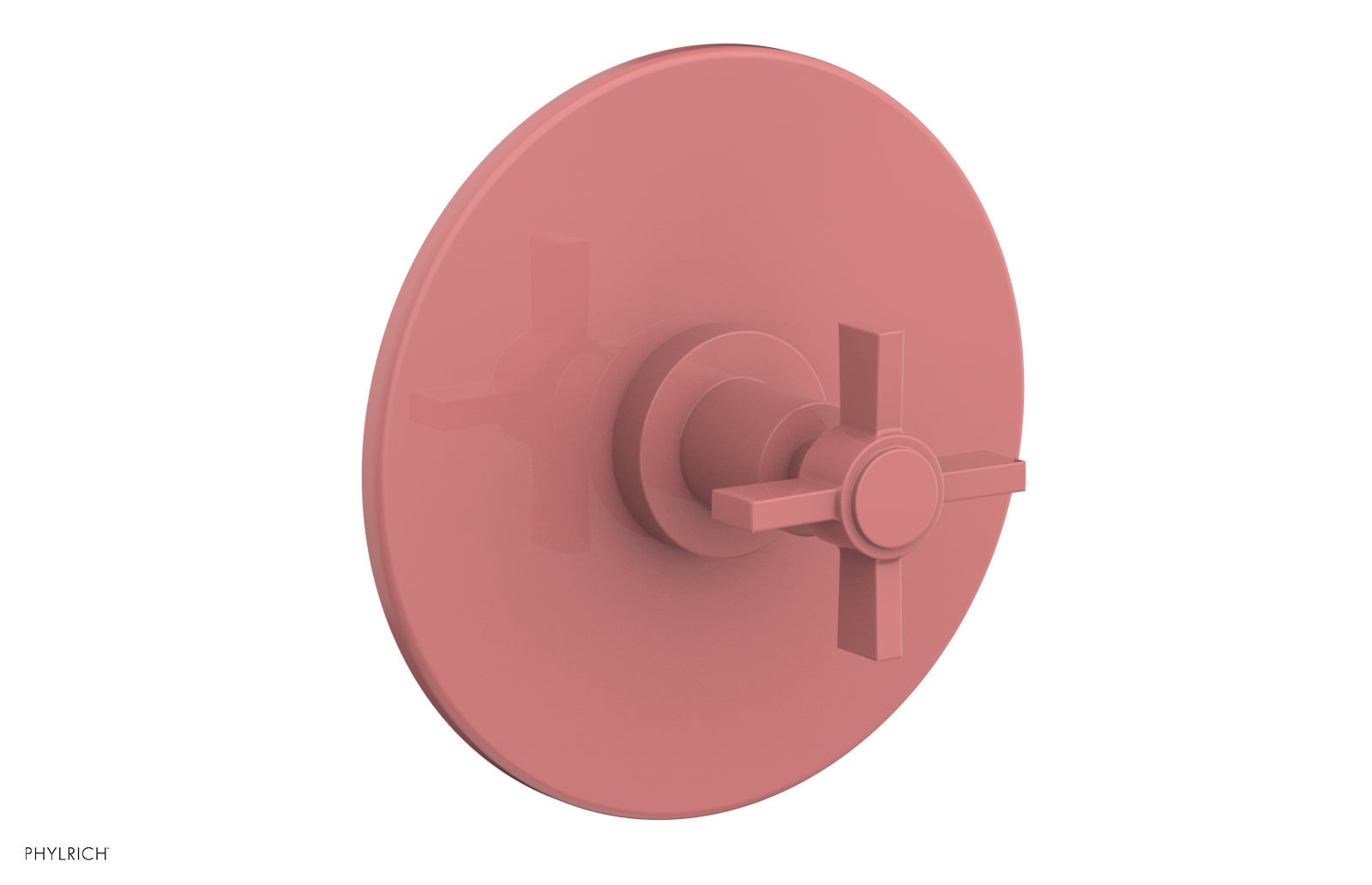 BASIC 3/4 Thermostatic Shower Trim with Blade Cross Handle - DTH137 - Perfect for Modern Bathroom Upgrades & Spa-Like Shower Experience
